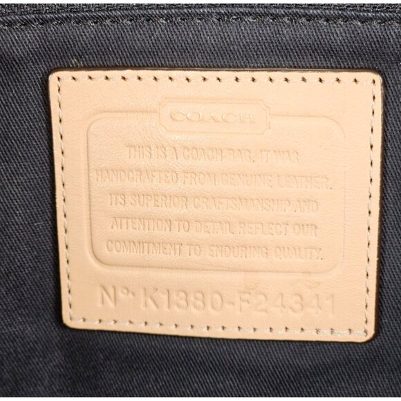 Coach Women's Black Saffiano Leather City Metro Park Tote Bag Sz L 2175 - Picture 8 of 15